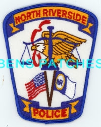 ILLINOIS,NORTH RIVERSIDE POLICE 5 GIVEN TO ME BY A RETIRED COLLECOR